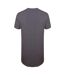 Skinnifit Mens Longline Dipped Hem T-Shirt (Heather Charcoal) - UTRW5293