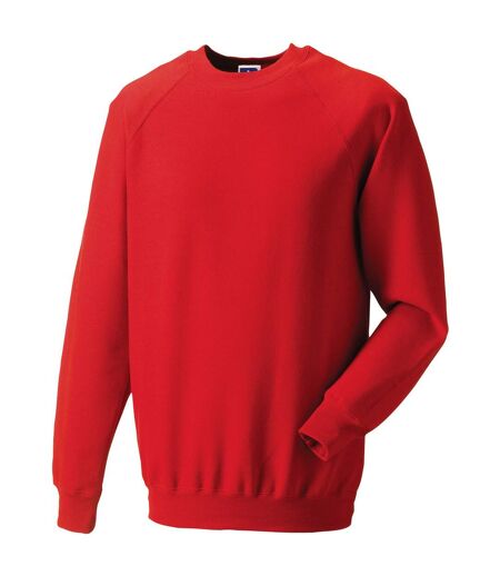 Russell Mens Spotshield Raglan Sweatshirt (Bright Red)
