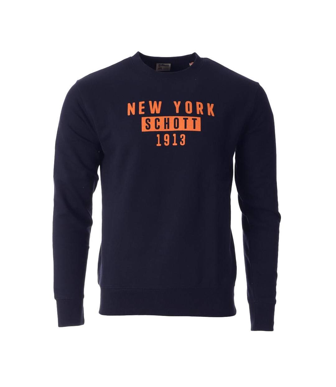 Sweat Marine Homme Schott 752 - S-1