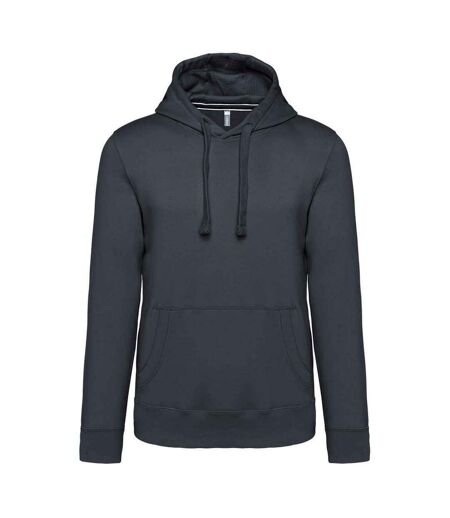 Kariban Mens Hooded Sweatshirt (Dark Grey)