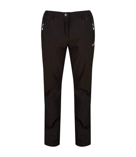 Regatta Great Outdoors Womens/Ladies Geo Softshell II Regular Leg Trousers (Black) - UTRG1028