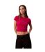 T-shirt Court Motif/style Logo Femme Rose Calvin Klein-1