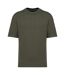Native Spirit Mens French Terry T-Shirt (Khaki Green) - UTPC5909