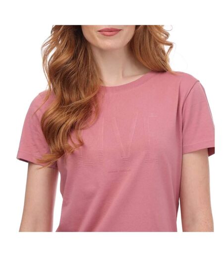 T-shirt femme rose clair Armani
