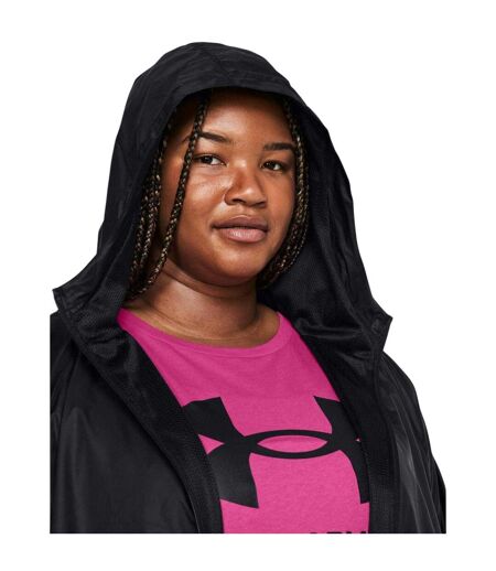 Womens/ladies Loose Fit Windbreaker Black Under Armour