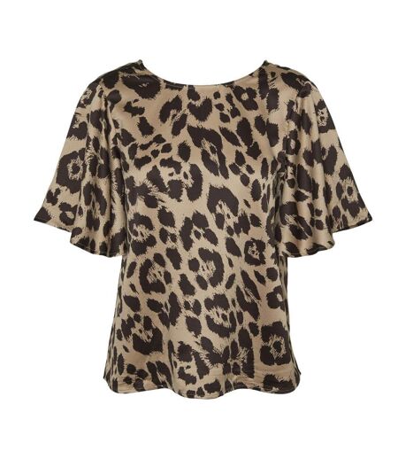 T-Shirt marron femme vero moda merle