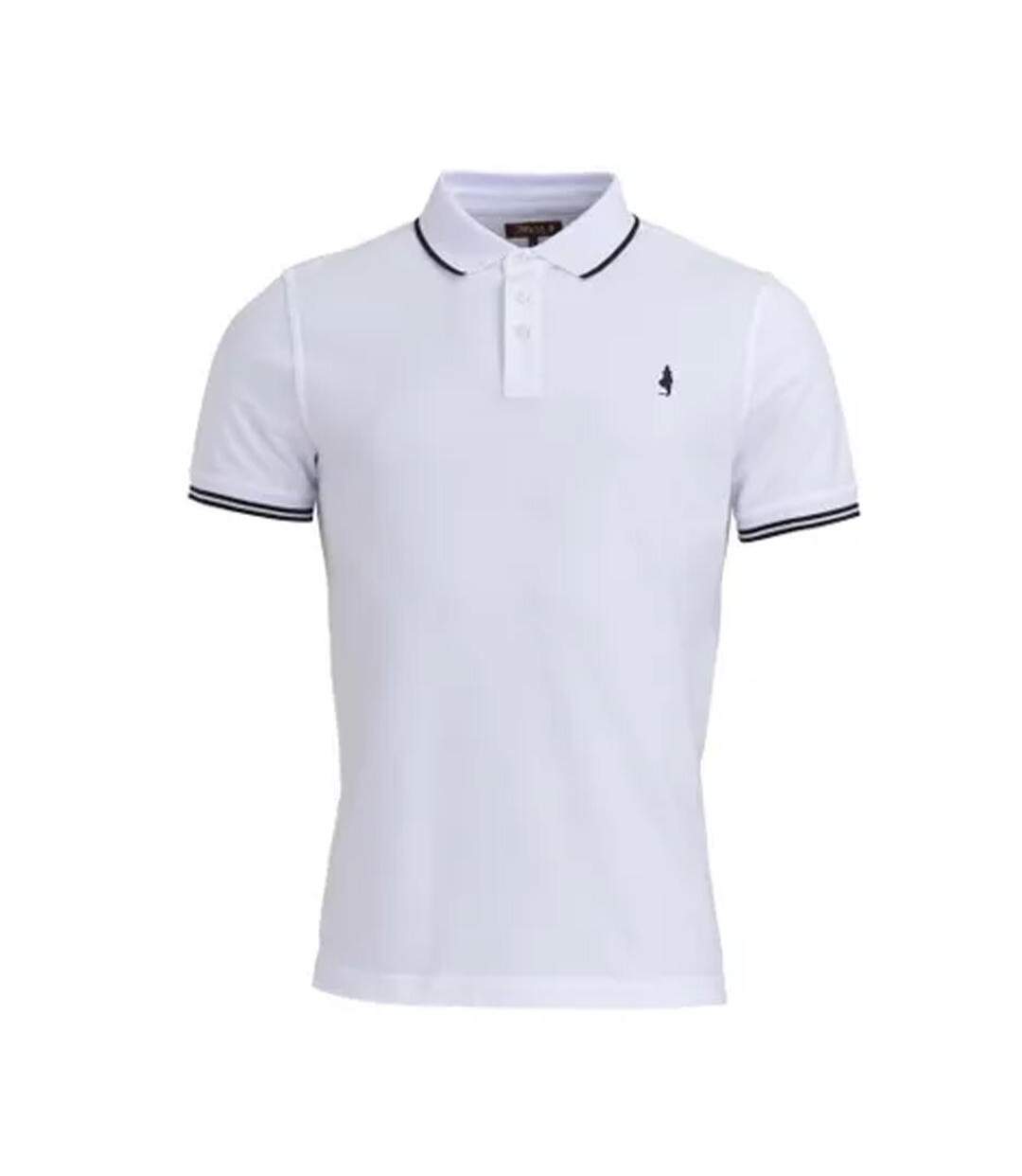 Polo blanc homme ompomc_c910-1