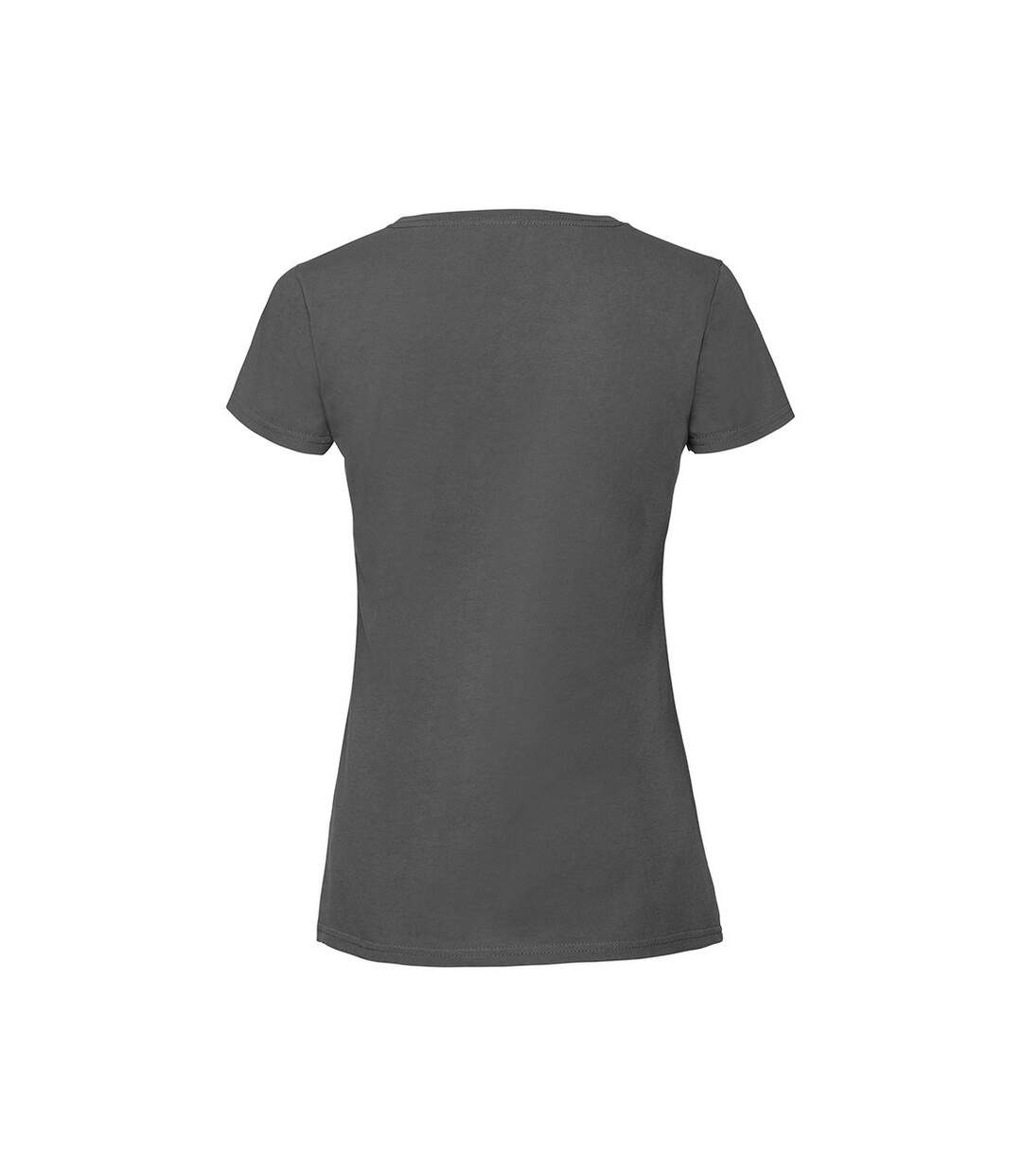 T-shirt femmes gris foncé Fruit of the Loom