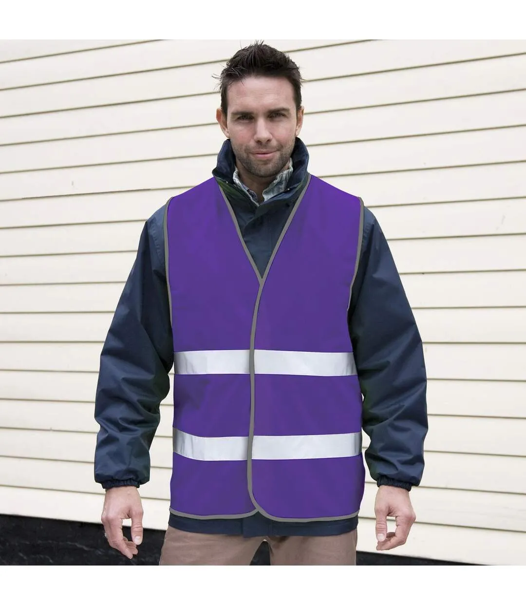 Gilet haute visibilité enhance adulte violet SAFE-GUARD by Result-2