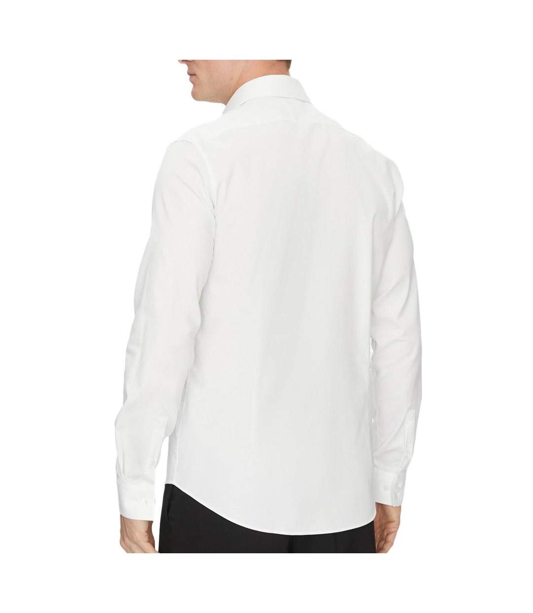 Chemise blanche homme calvin klein jeans tonal structure slim - 37-2