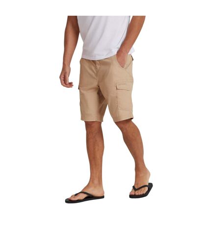 Mens atlantis organic cargo shorts beige Animal