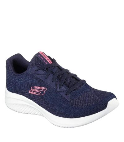 Womens/ladies ultra flex 3.0 best time trainers navy Skechers