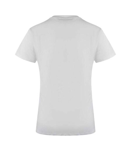 T-shirt Tous Les Jours Motif/style Signature Femme Blanc Love Moschino