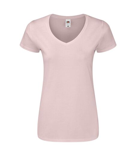 T-shirt Iconic Femme Rose Pâle Fruit Of The Loom