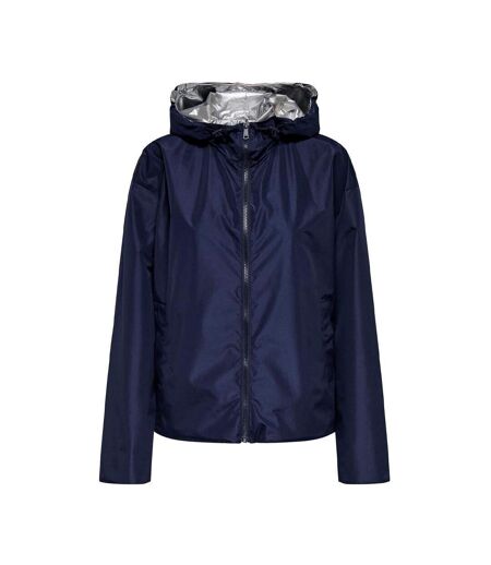 Parka marine/argent femme only fry - l