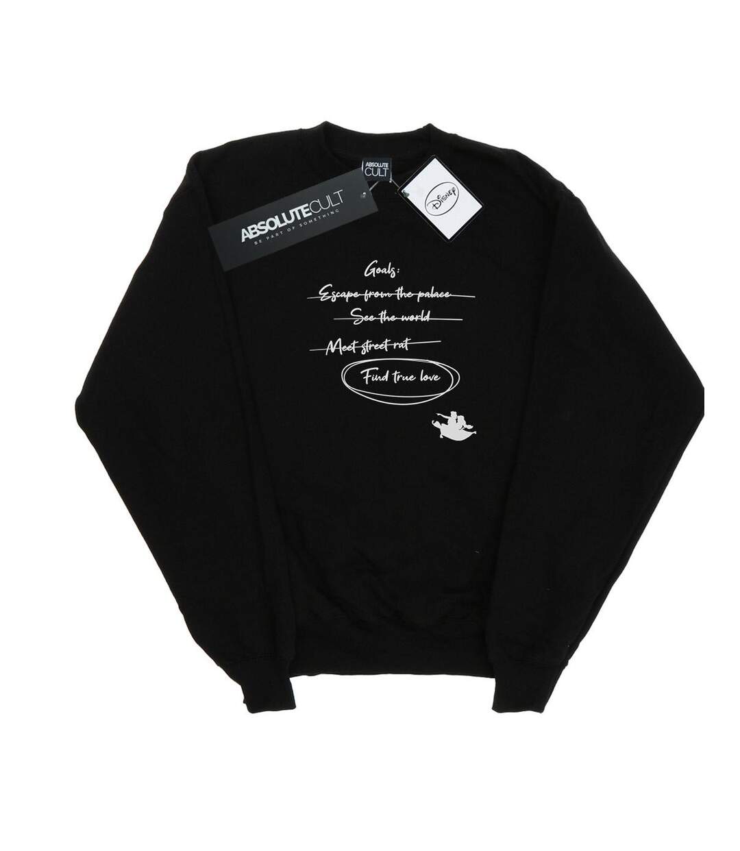 Disney - Sweat ALADDIN JASMINE GOALS - Femme (Noir) - UTBI13259-1