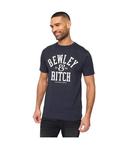 Mens nuford t-shirt navy Bewley & Ritch