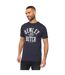 Mens nuford t-shirt navy Bewley & Ritch-1