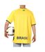 Brésil maillot supporter jaune mixte sport zone-2