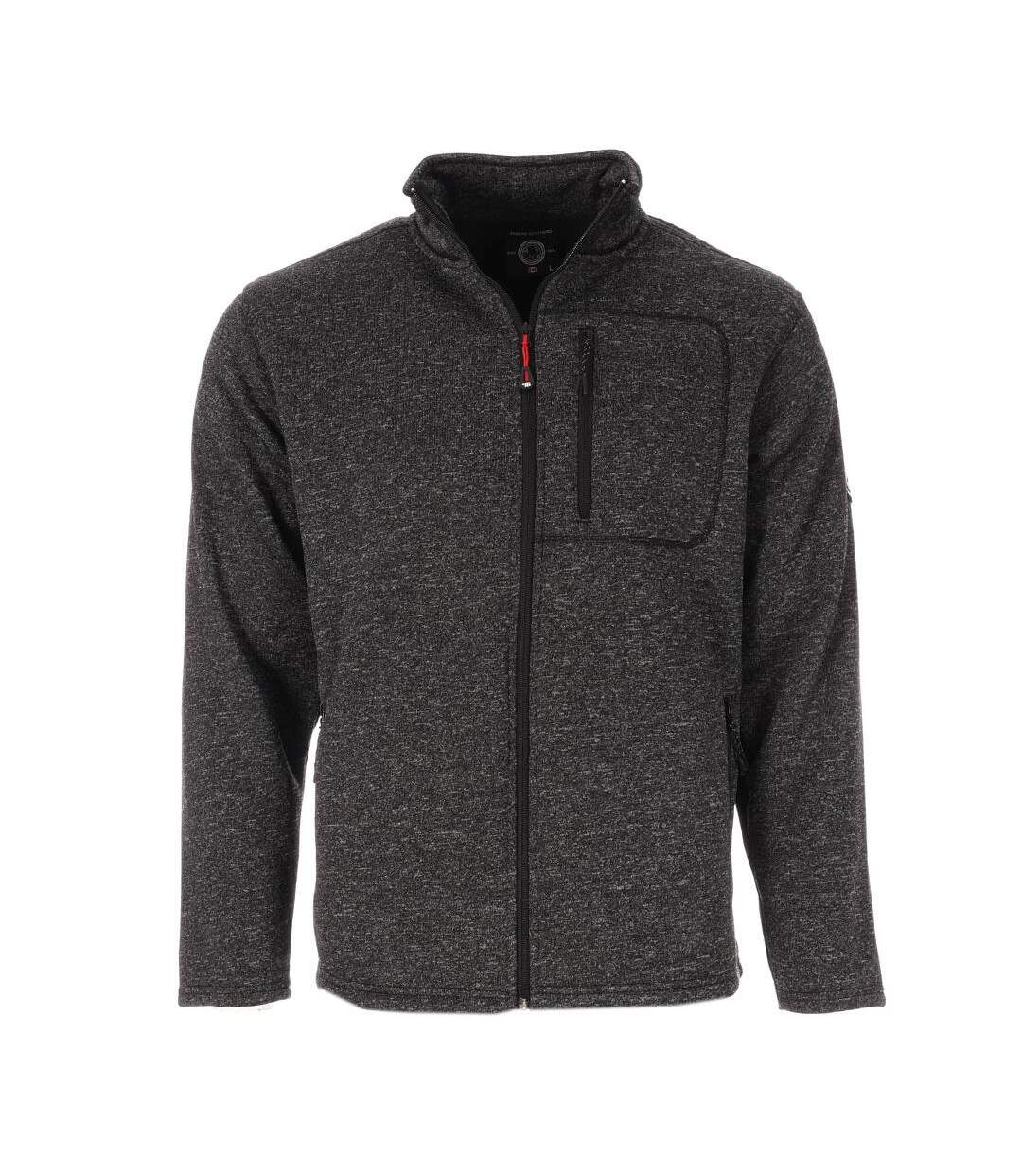 Veste polaire noir/gris homme paname brothers sherpa-1