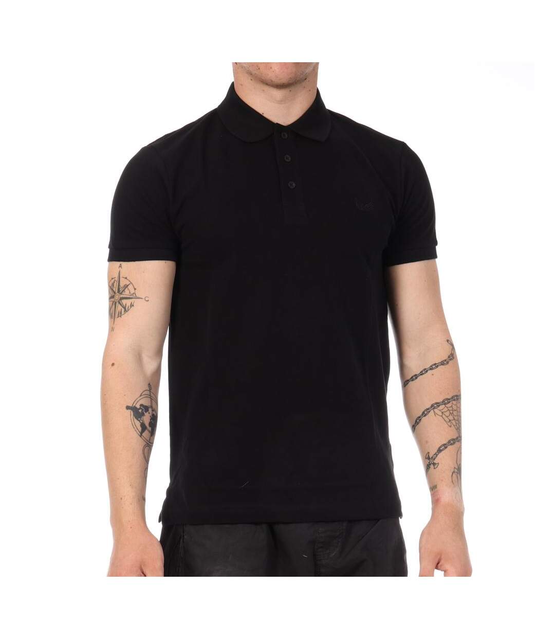 Polo noir homme kaporal mario-1