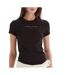 T-Shirt noir femme tommy hilfiger dw0dw21550-1