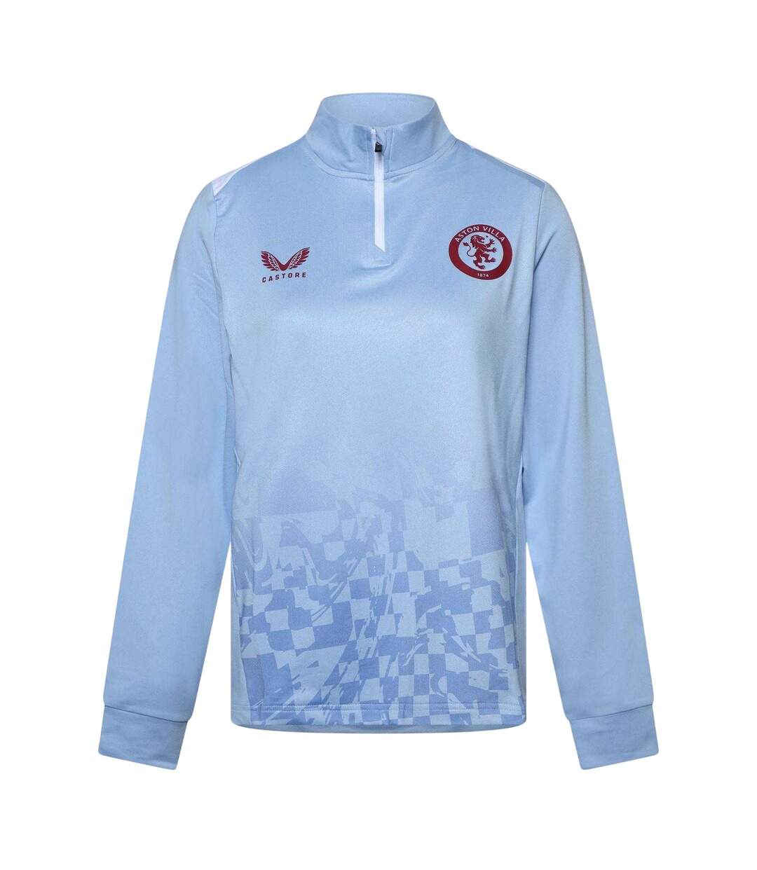 Haut D´entraînement Manches Longues Motif/style Aston Martin Femme Bleu Blanc Castore-1