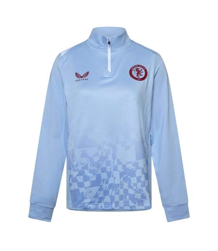 Haut D´entraînement Manches Longues Motif/style Aston Martin Femme Bleu Blanc Castore