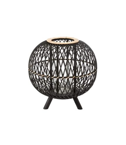 Lanterne Design Boule sur Pied 43cm Noir