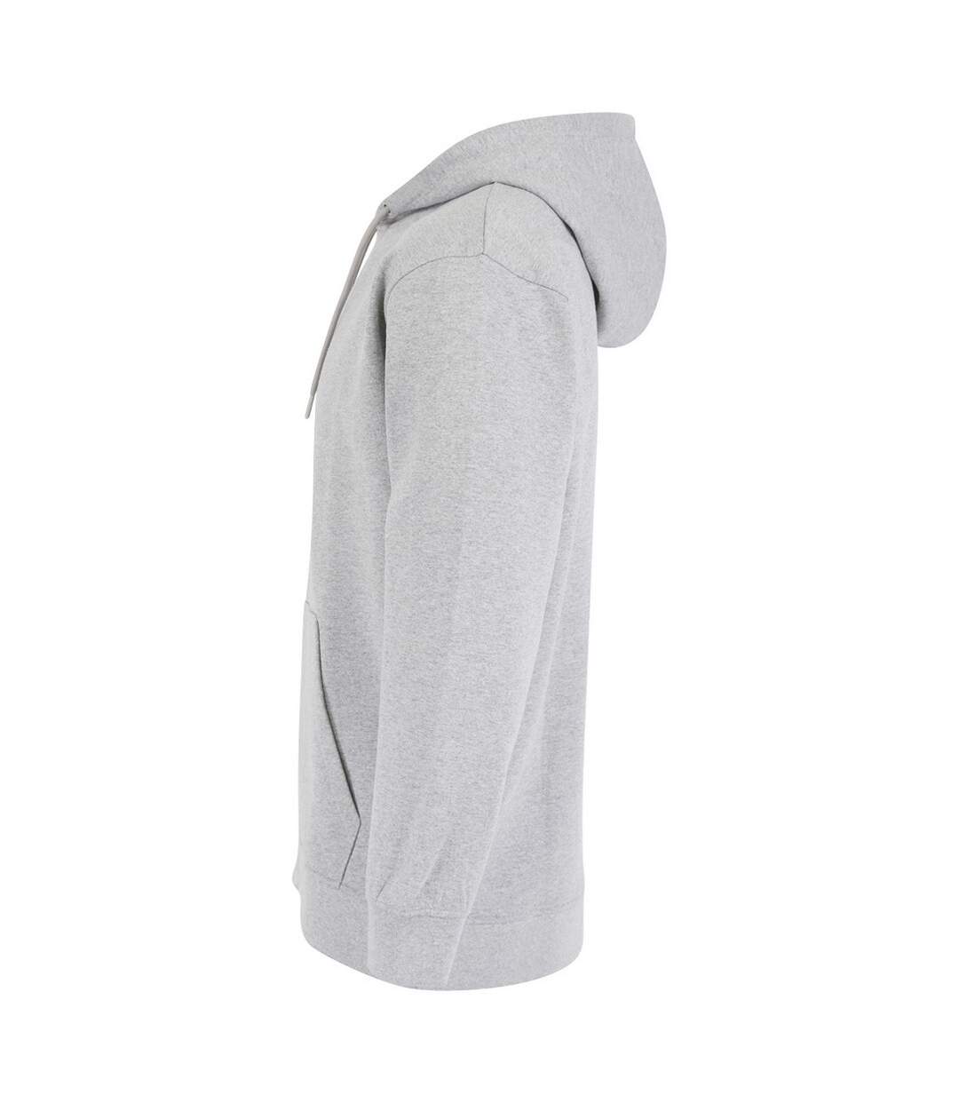 Sweat à capuche adulte gris chiné SF