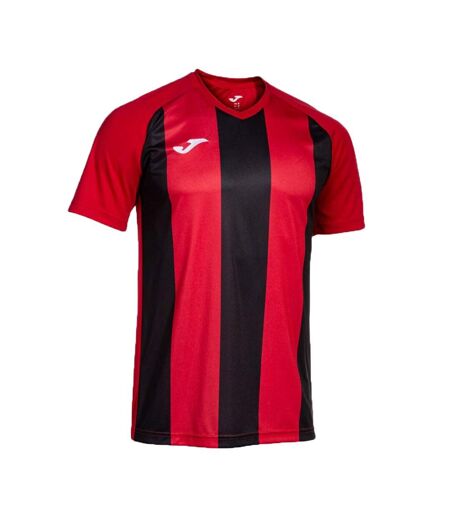 Mens Pro Team Striped Short-sleeved T-shirt Red Joma