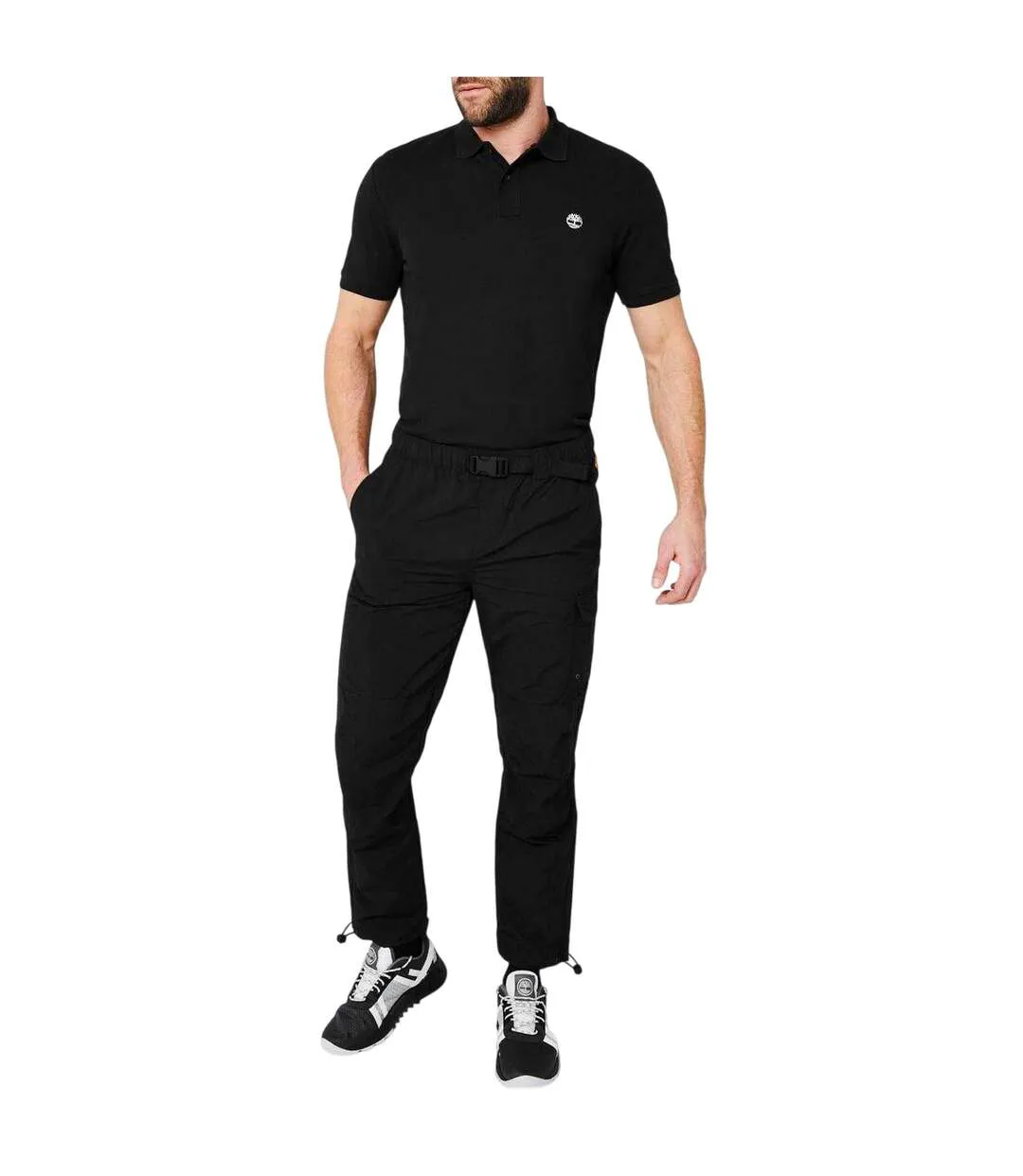 Mens Miller Short-sleeved Polo Shirt Black Timberland-1