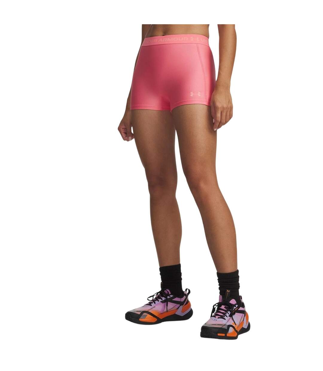 Short Heatgear Femme Rose Under Armour-2