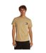Mens Flag Crew Neck Slim T-shirt Tan Tommy Jeans-1