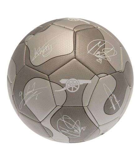 Arsenal FC - Ballon de foot (Argenté / Gris) (Taille 5) - UTTA11228