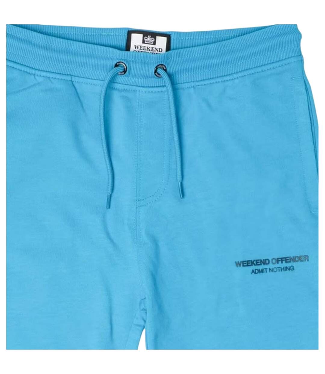 Womens/ladies Cascade Sweat Shorts Blue Weekend Offender-4