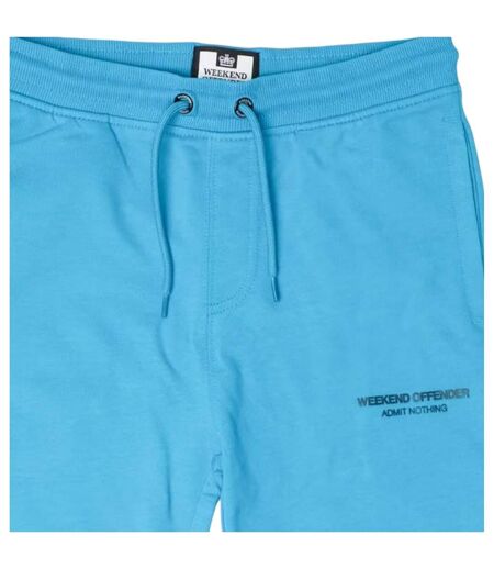 Womens/ladies Cascade Sweat Shorts Blue Weekend Offender