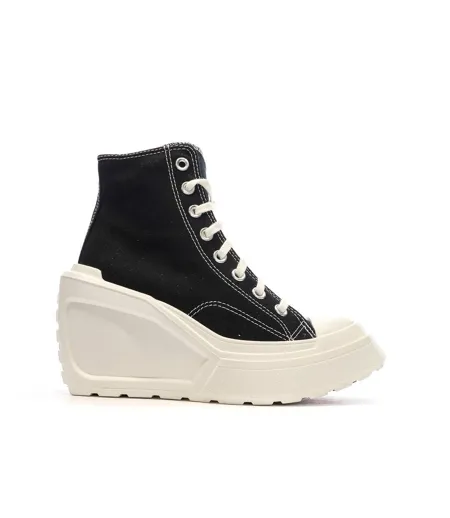 Baskets noires femme converse chuck 70 de luxe wedge a06478c