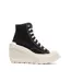Baskets noires femme converse chuck 70 de luxe wedge a06478c-2