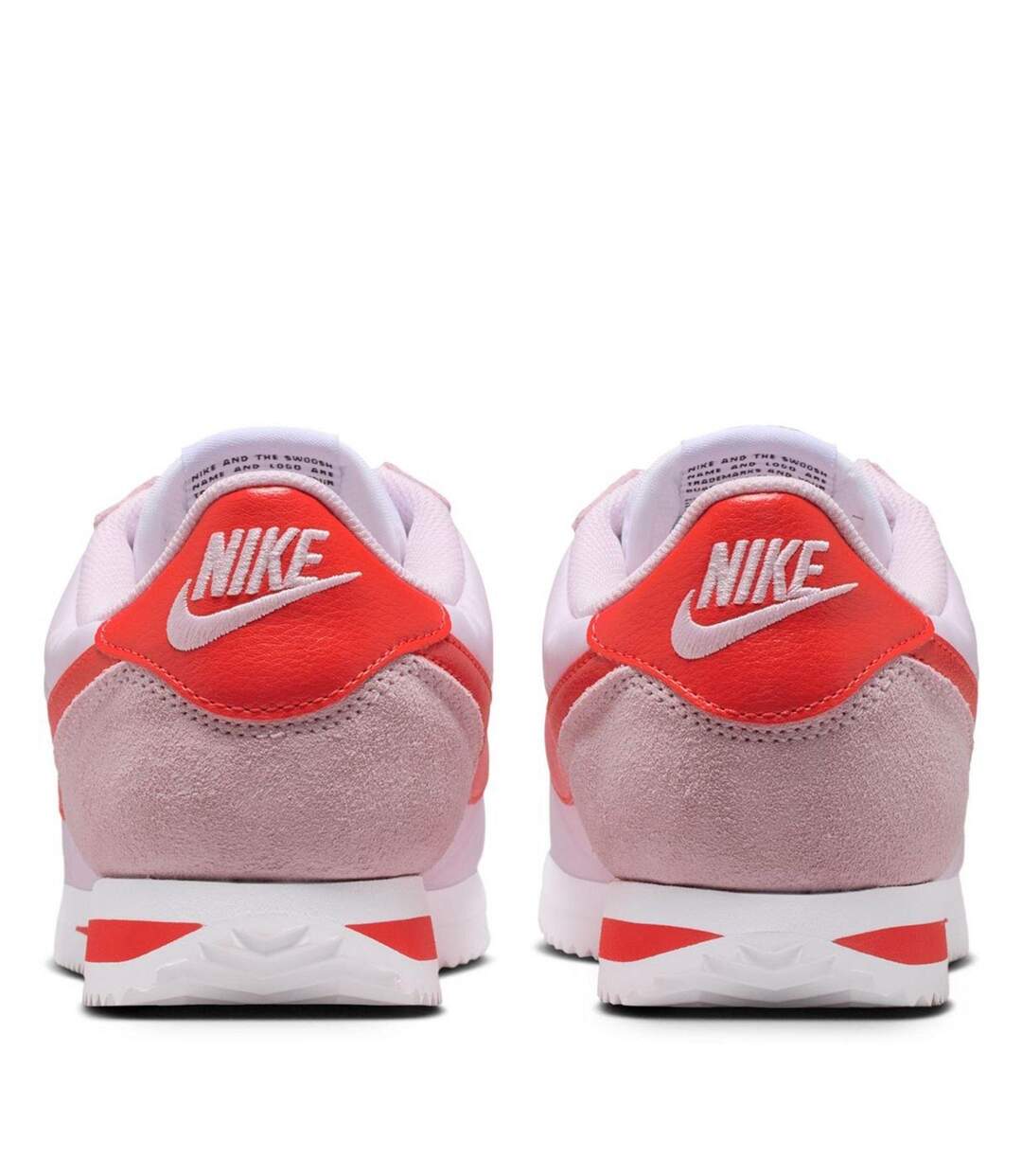 Womens/ladies Cortez Suede Trainers Pink Foam Nike-4