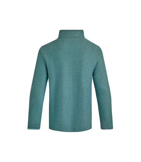 Mens cruiser macaroni quarter zip pullover mineral blue Weird Fish