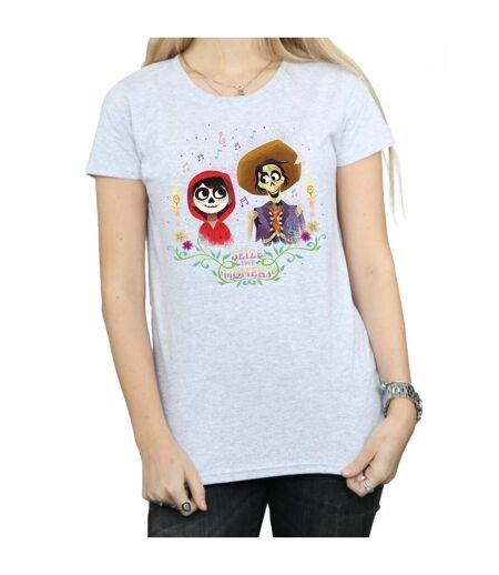 Disney - T-shirt COCO MIGUEL AND HECTOR - Femme (Gris chiné) - UTBI14326