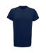 Mens short sleeve lightweight fitness t-shirt navy Tri Dri-1