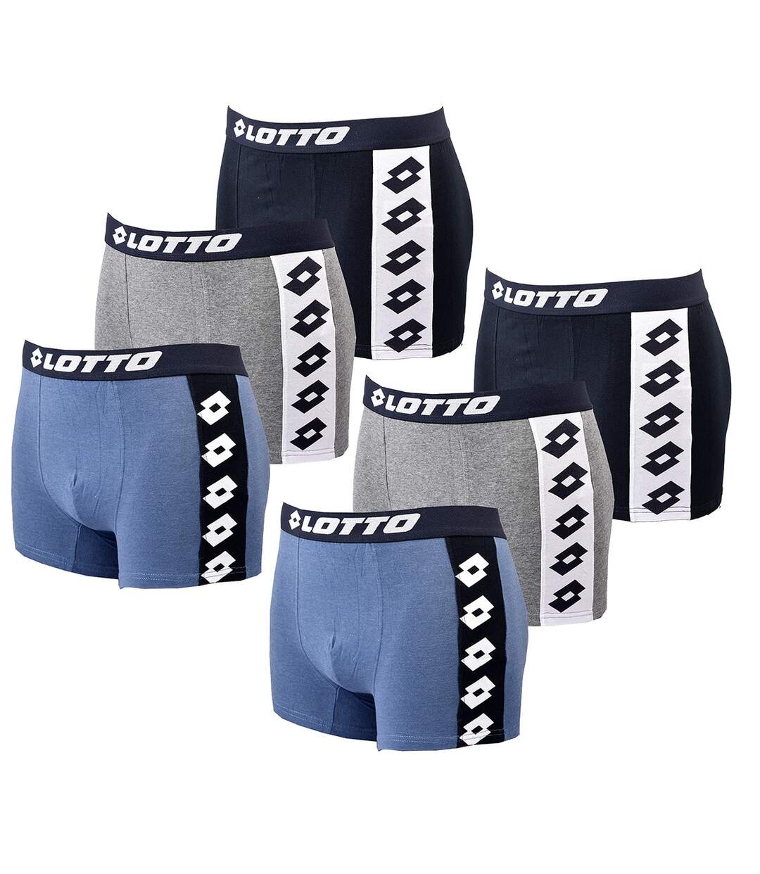 Boxer homme LOTTO Pack de 6 Boxers 0618