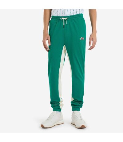 Umbro Mens Relaxed Fit Sweatpants (Quetzal Green/Papyrus) - UTUO2124