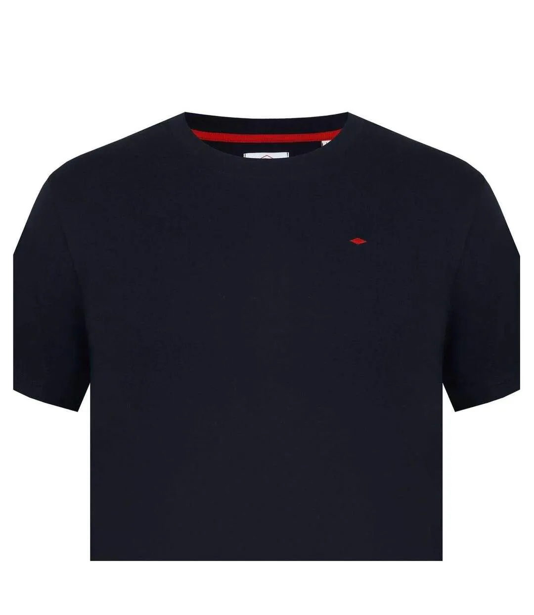 Mens Essentials Small Logo Crew Neck T-shirt Black Lee Cooper-4