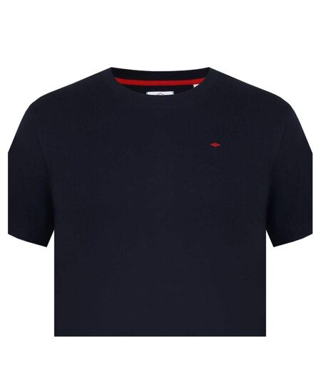 Mens Essentials Small Logo Crew Neck T-shirt Black Lee Cooper