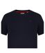 Mens Essentials Small Logo Crew Neck T-shirt Black Lee Cooper-4