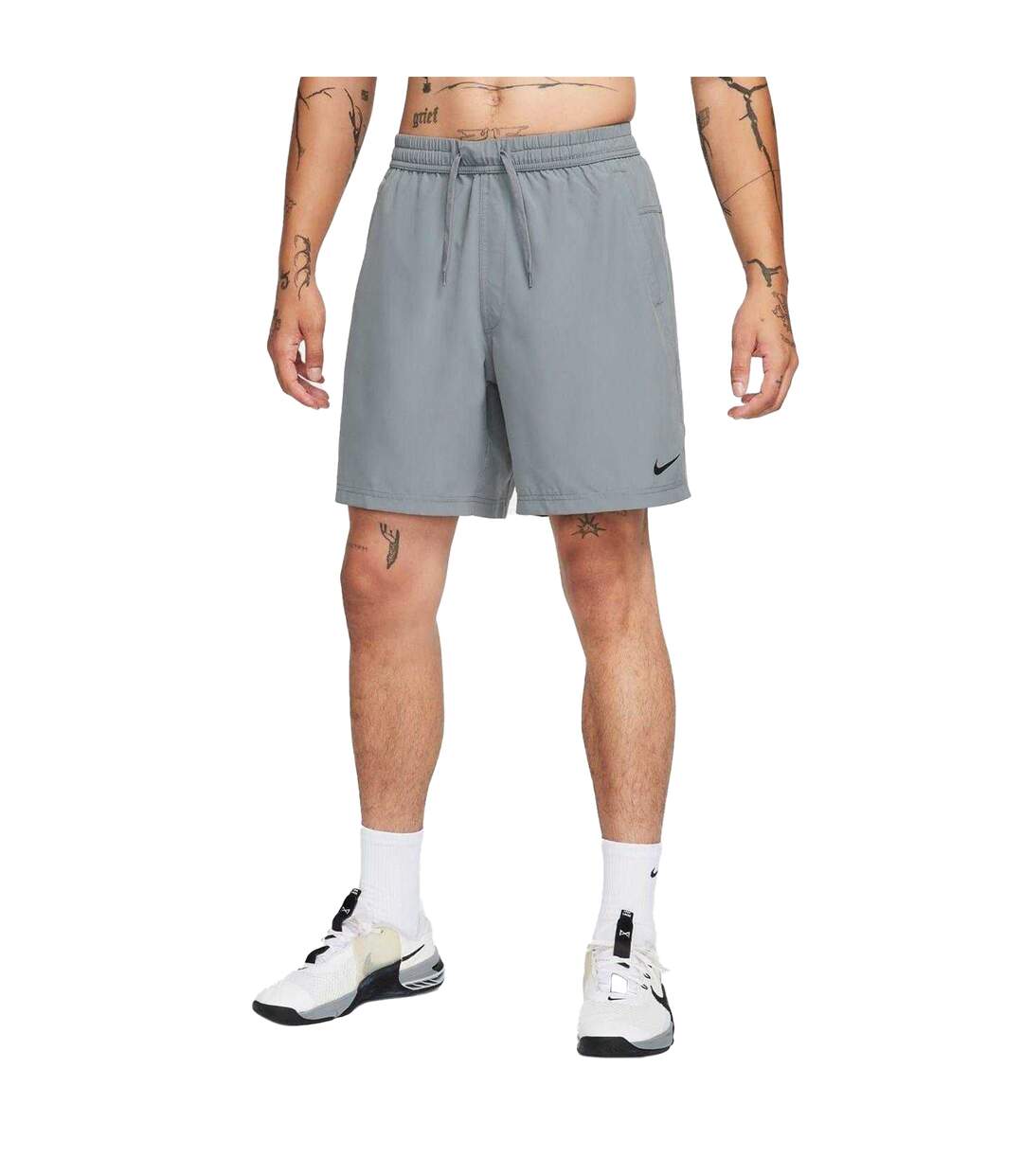 Mens Lightweight Slim Shorts Grey Black Nike-3