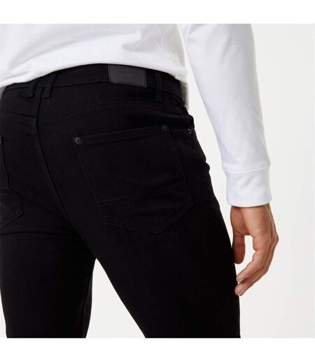 Mens Denim Faded Slim Jeans Black Jack Wills